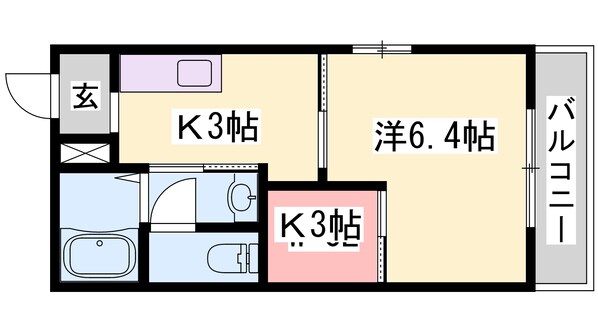 別府駅 徒歩15分 2階の物件間取画像